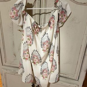 Off the shoulder western/boho dress
